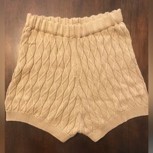 Tan knit shorts from Vici size M